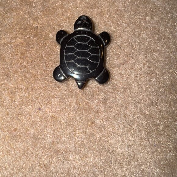 Hematite Turtle Pendant - Picture 3 of 8